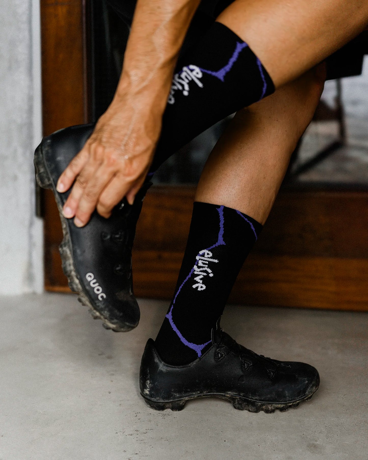 DIVISION ONE Perception socks - Black/Purple